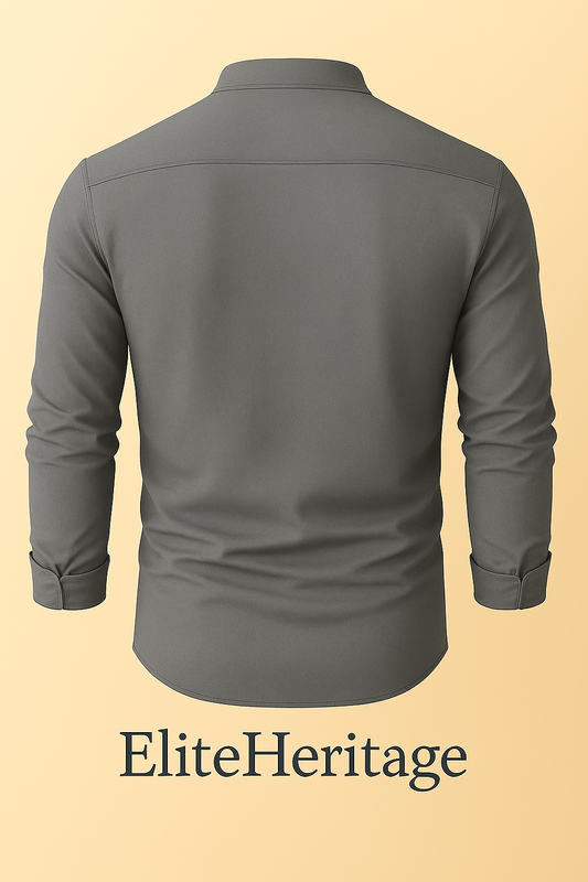 Guayabera Gris Imperial-Gold Edition