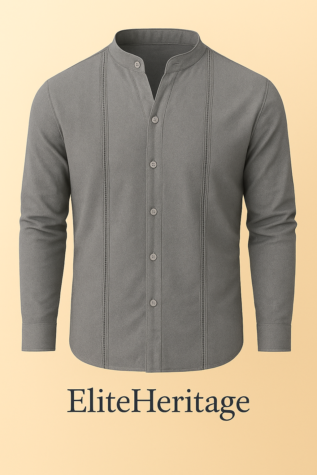 Guayabera Gris Imperial-Gold Edition