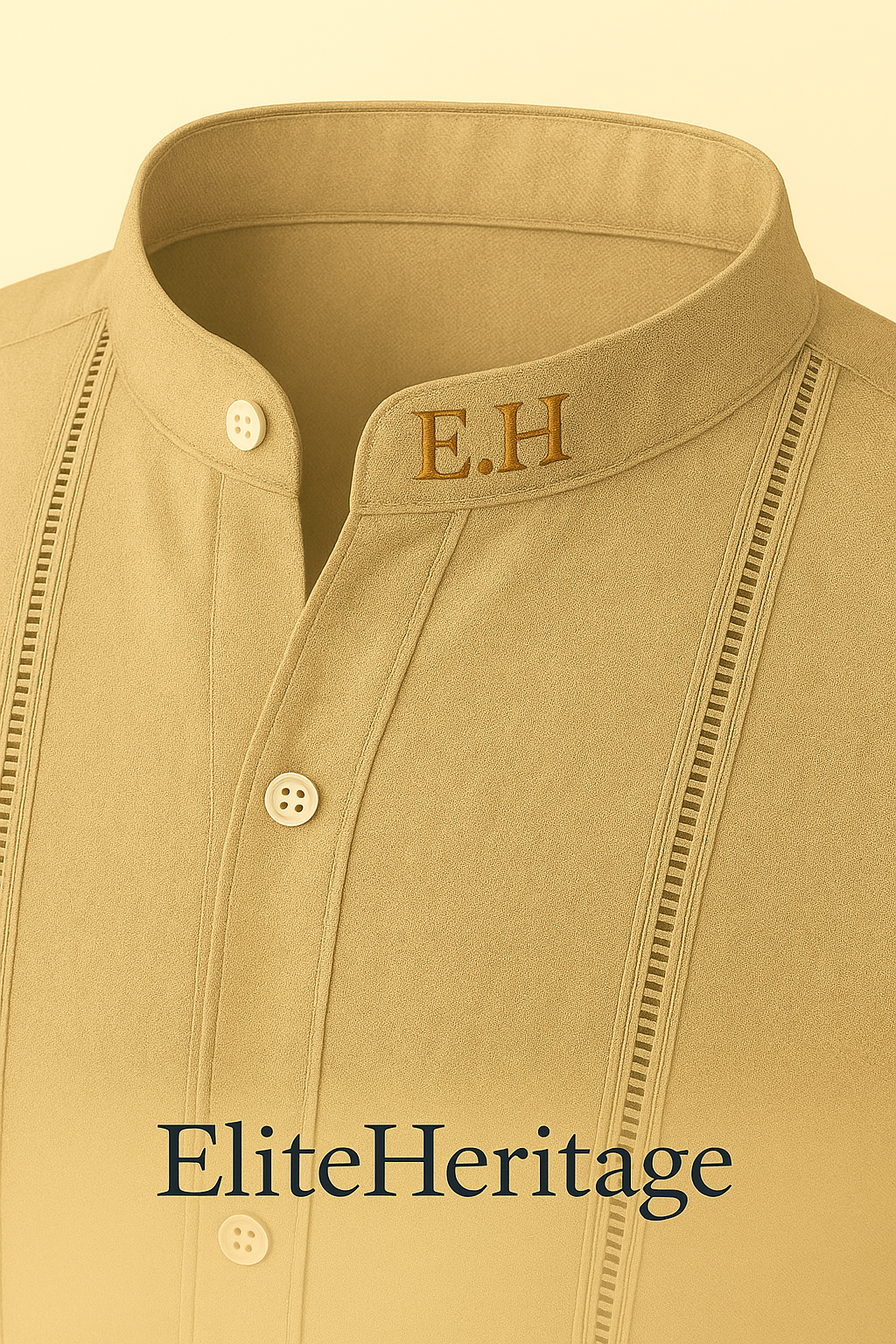 Guayabera Caqui Imperial-Gold Edition