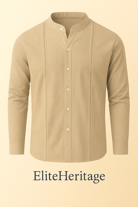 Guayabera Caqui Imperial-Gold Edition