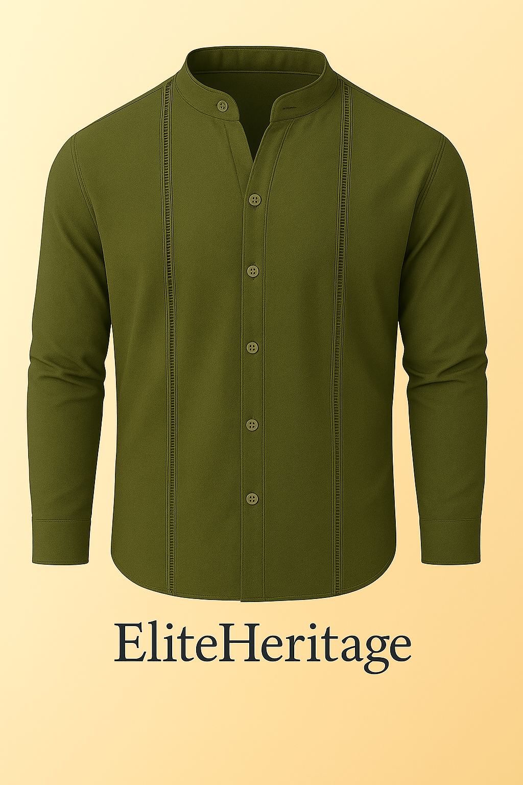 Guayabera Verde Olivo- E.H